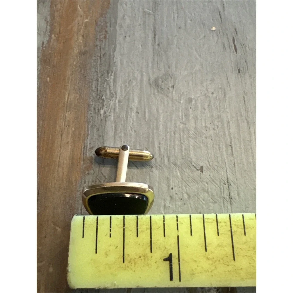 VINTAGE CORRECT QUALITY CUFF LINKS & TIE‎ PIN 1/20 14KT GOLD FILLED